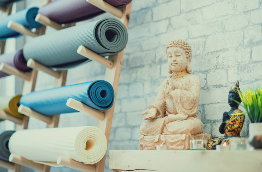 yoga gear and props